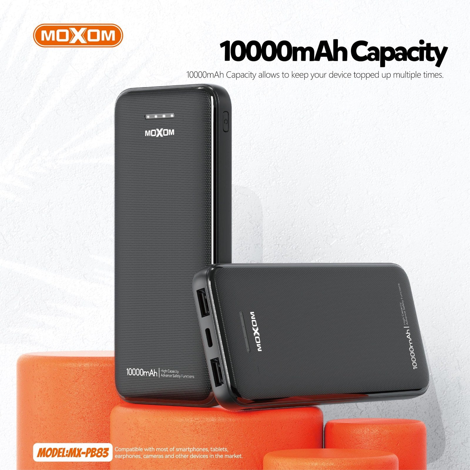 MOXOM LED 10000 mAh POWER BANK