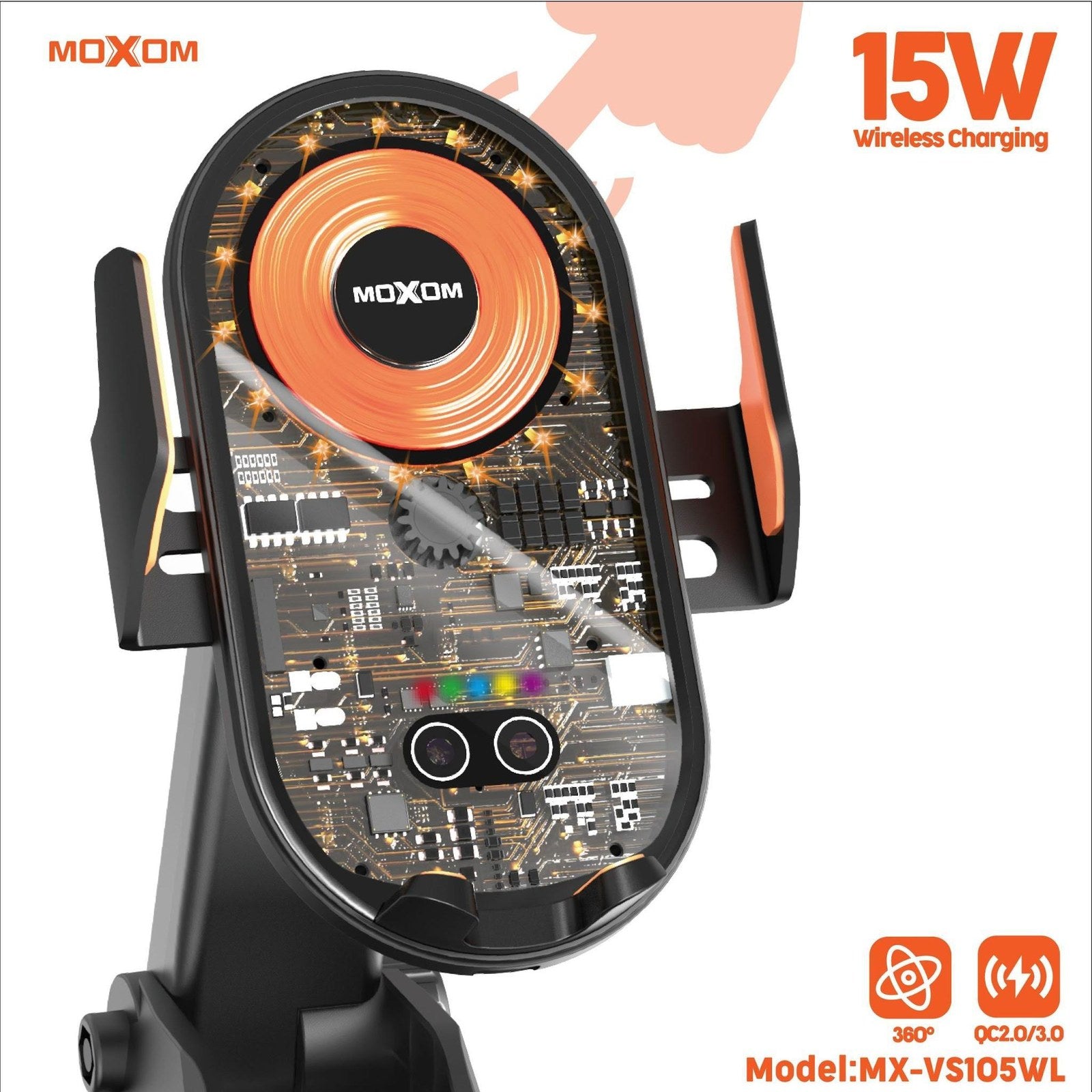 MOXOM LED Transparent Smart Phone Holder