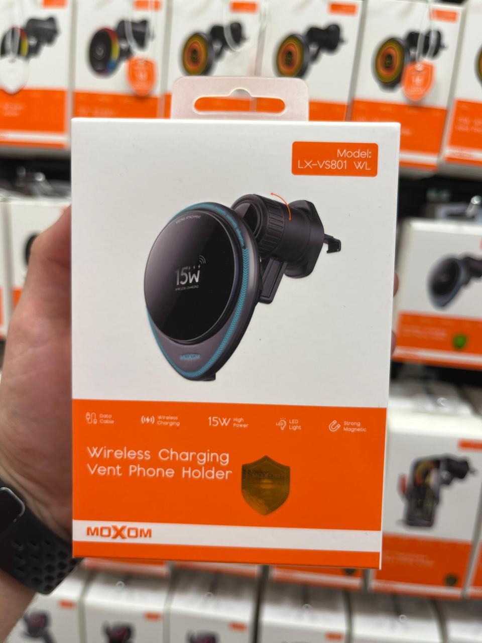 MOXOM 15W Wireless Charging Vent Phone Holder – LX-VS801