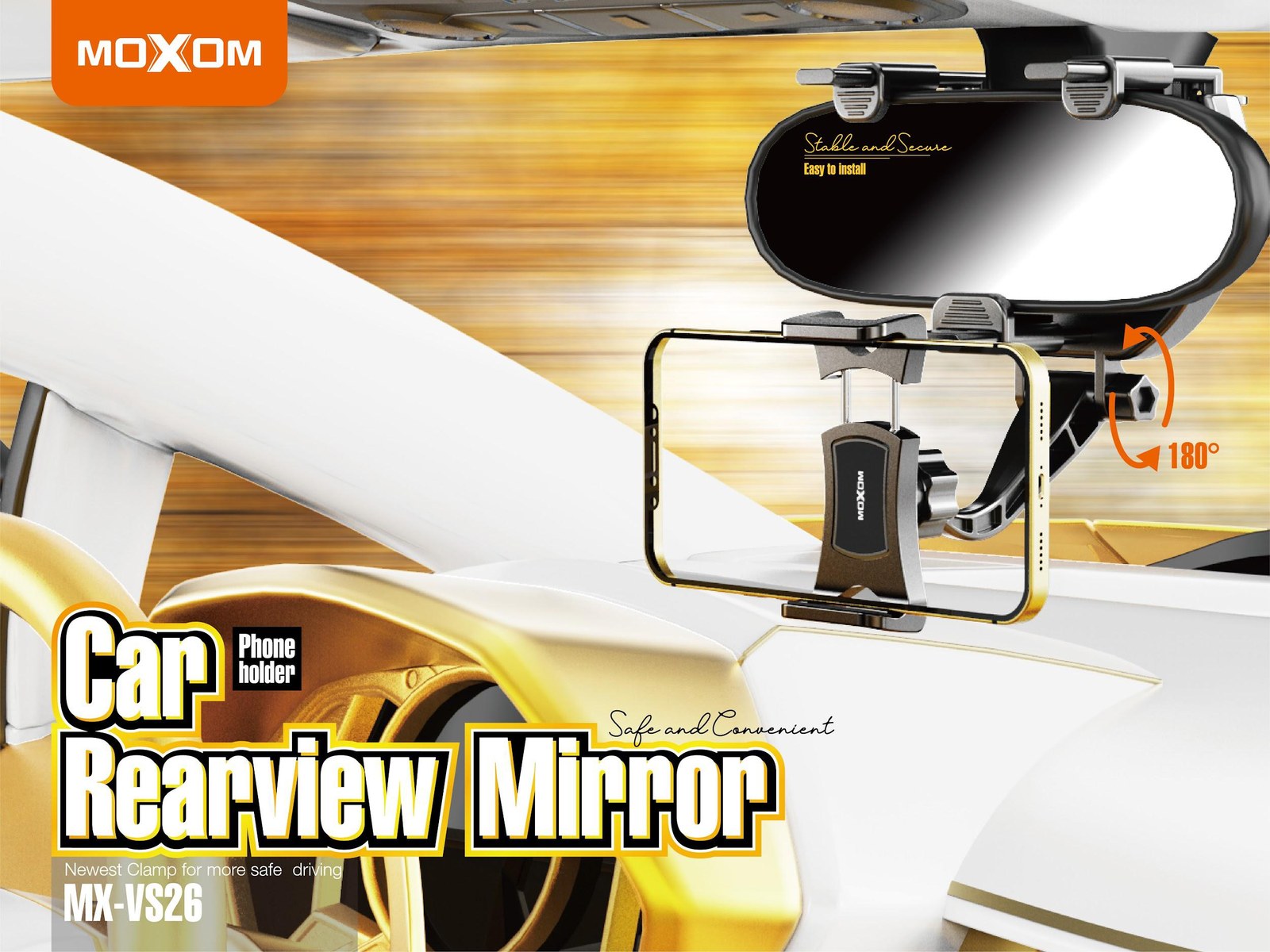 MOXOM Car Rearview Mirror Phone Holder – MX-VS26