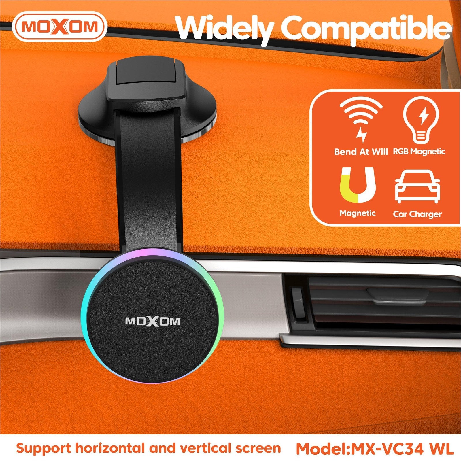 MOXOM agnetic- RGB Light- Horizontal & Vertic