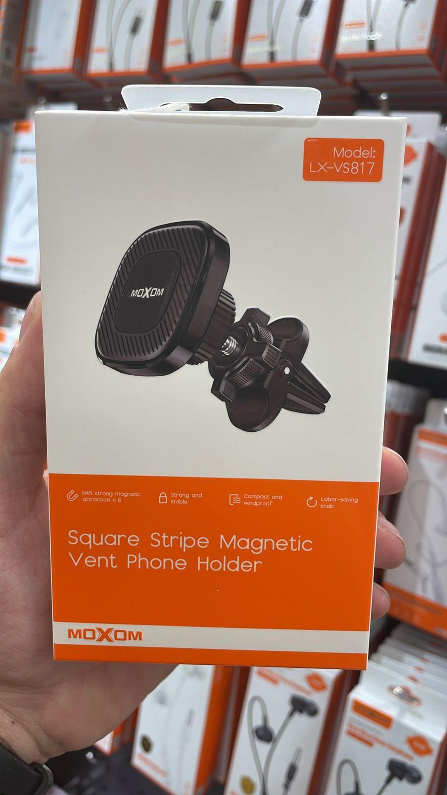 MOXOM Square Stripe Magnetic Vent Phone Holder