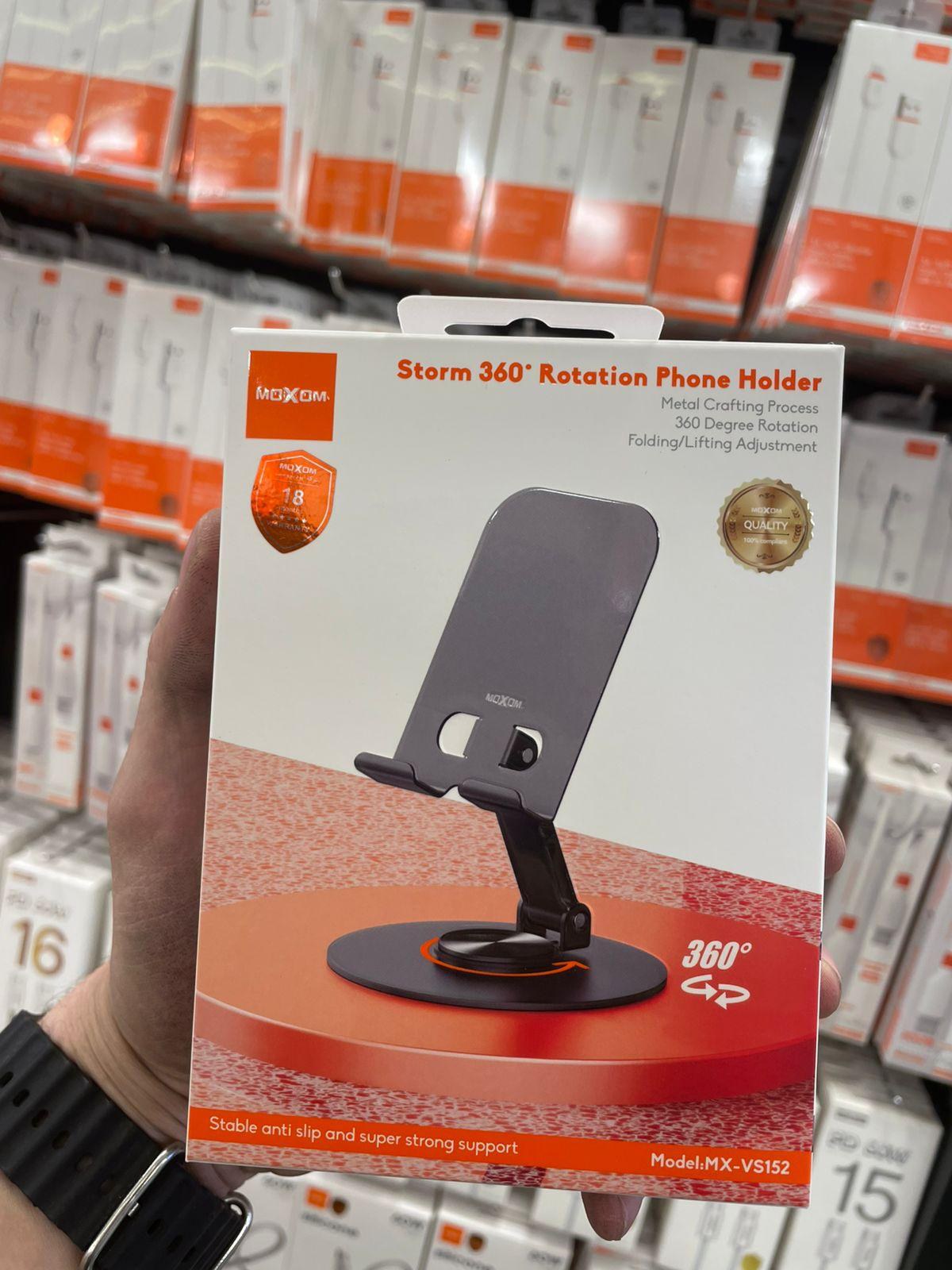 MOXOM Adjustable 360° Desktop Phone & Tablet Stand – MX-VS154
