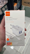MOXOM Dual USB-A High-Speed Charger – MX-HC160