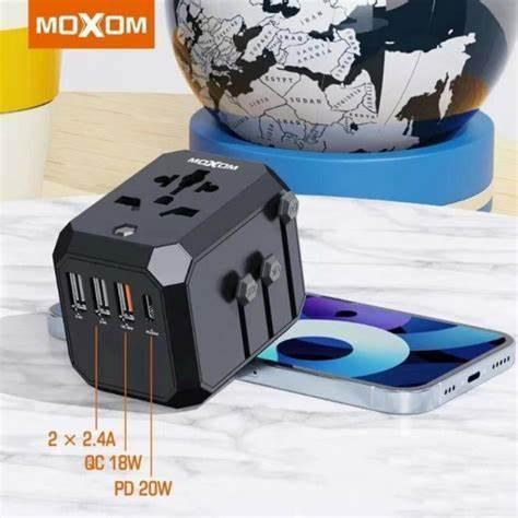 MOXOM Global Travel Adapter with USB charger – MX-HC120