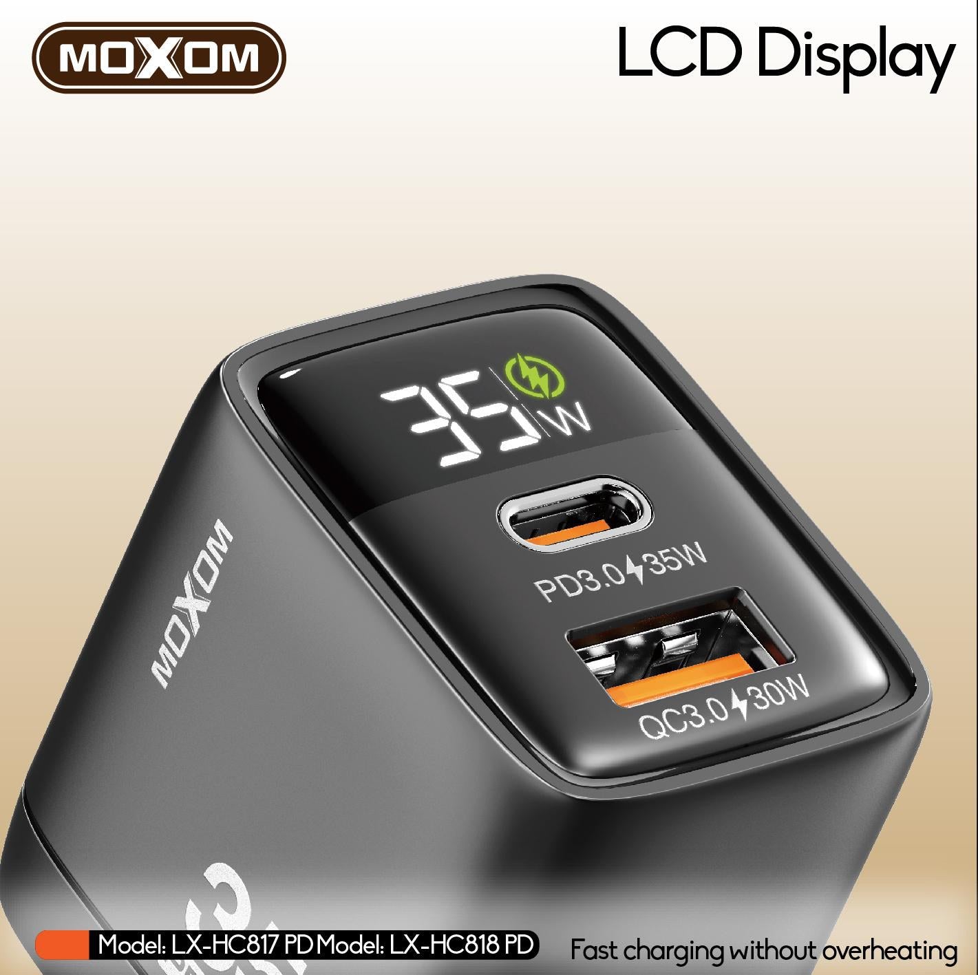 MOXOM 35W PD LCD Fast Charger