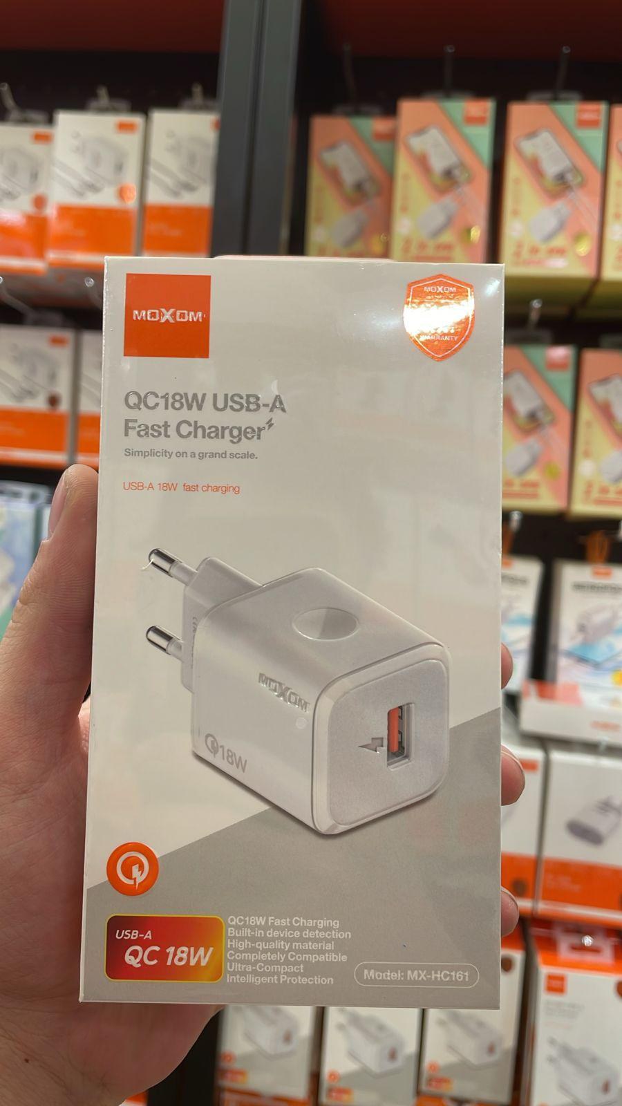 MOXOM QC18W USB-A Fast Charger