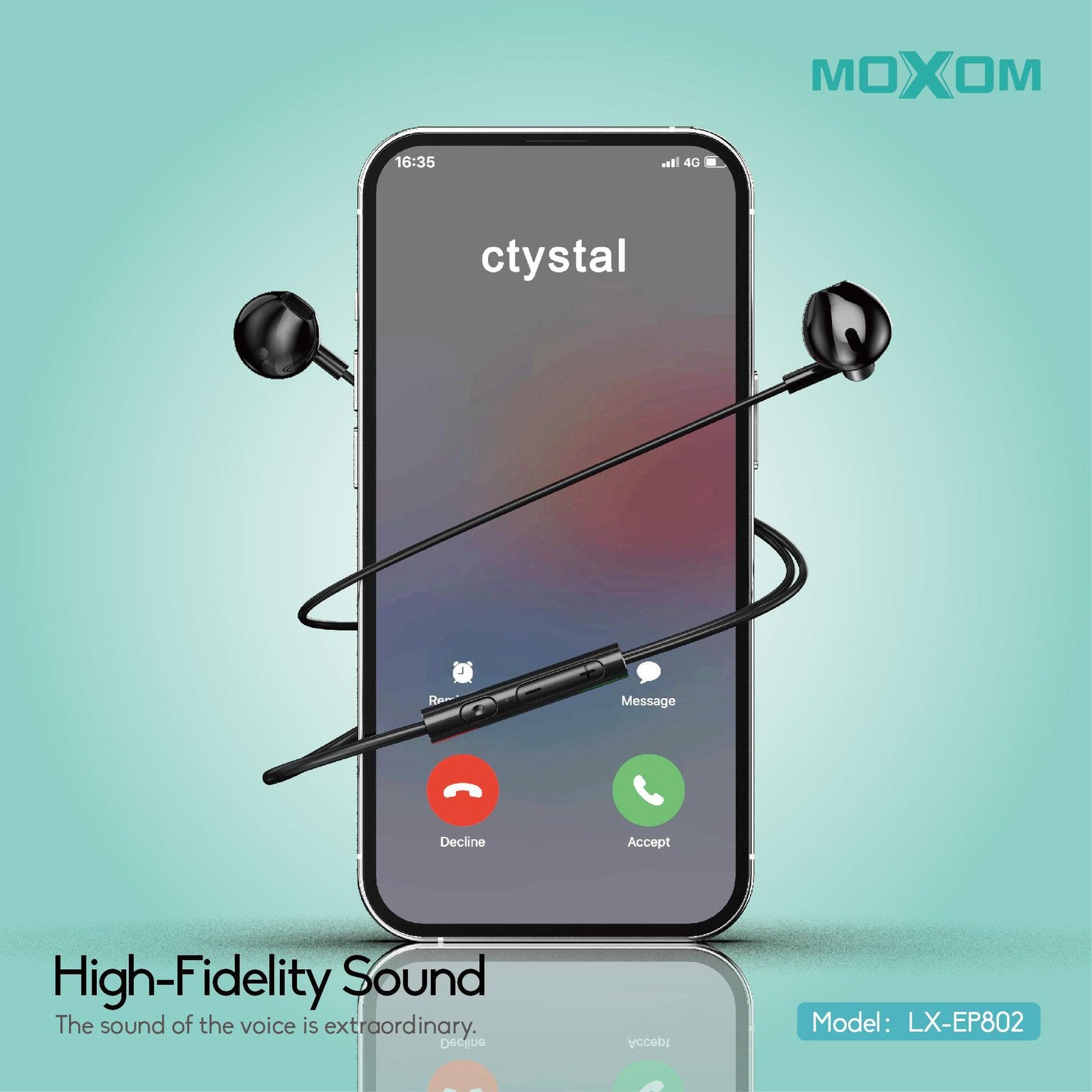 MOXOM Type-C Connector Earphone – LX-EP802