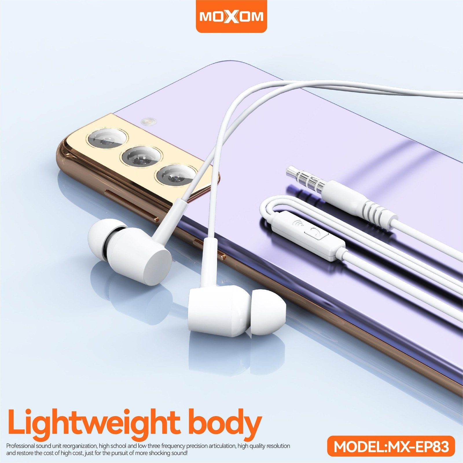 MOXOM Stereo Sound Earphone – MX-EP83