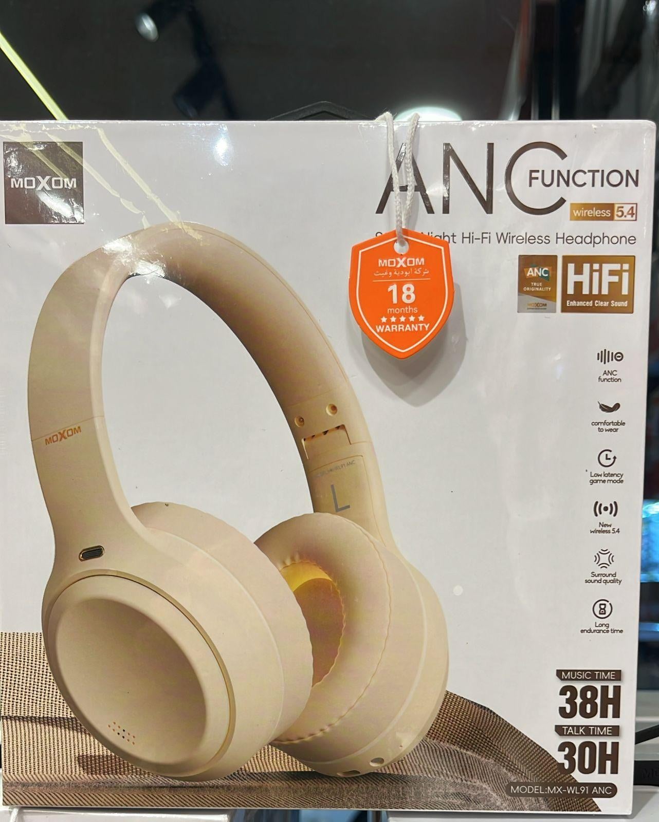 MOXOM MOXOM ANC Hi-Fi Wireless Headphone