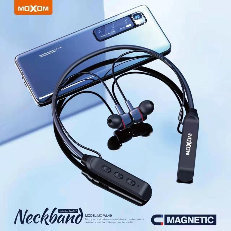 MOXOM Saga Magnetic Neckband Wireless Headset – MX-WL49
