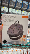 MOXOM Disc PD20W QC18W 6 IN 1 Power Strip 2M