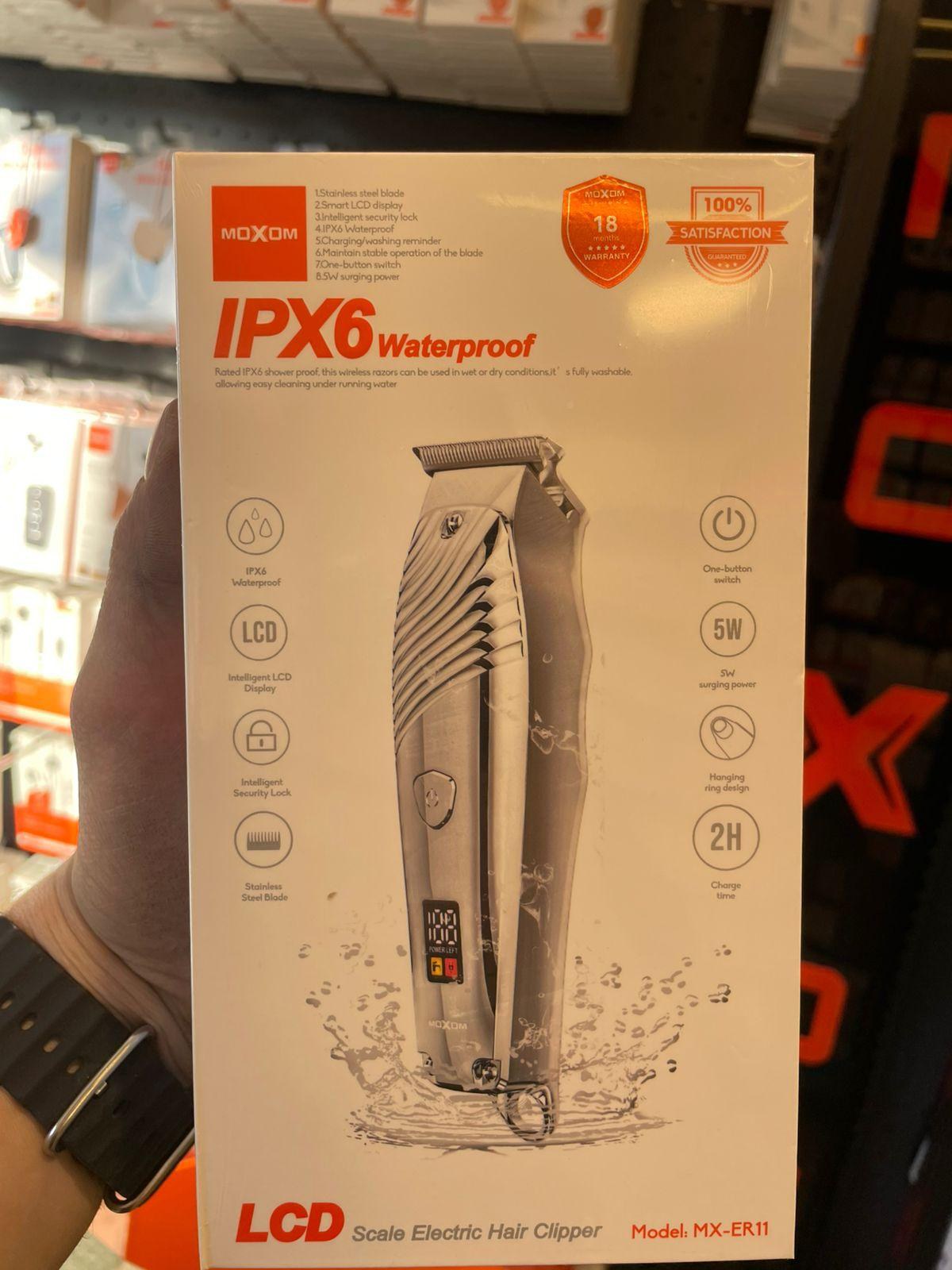 MOXOM MOXOM IPX6 Waterproof LCD Hair Clipper – MX-ER11