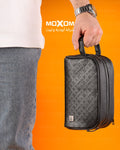 MOXOM Monogram Leather Bag / Travel Pouch