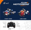 2 in 1 Flying Motorbike Remote Control Drone Bike
