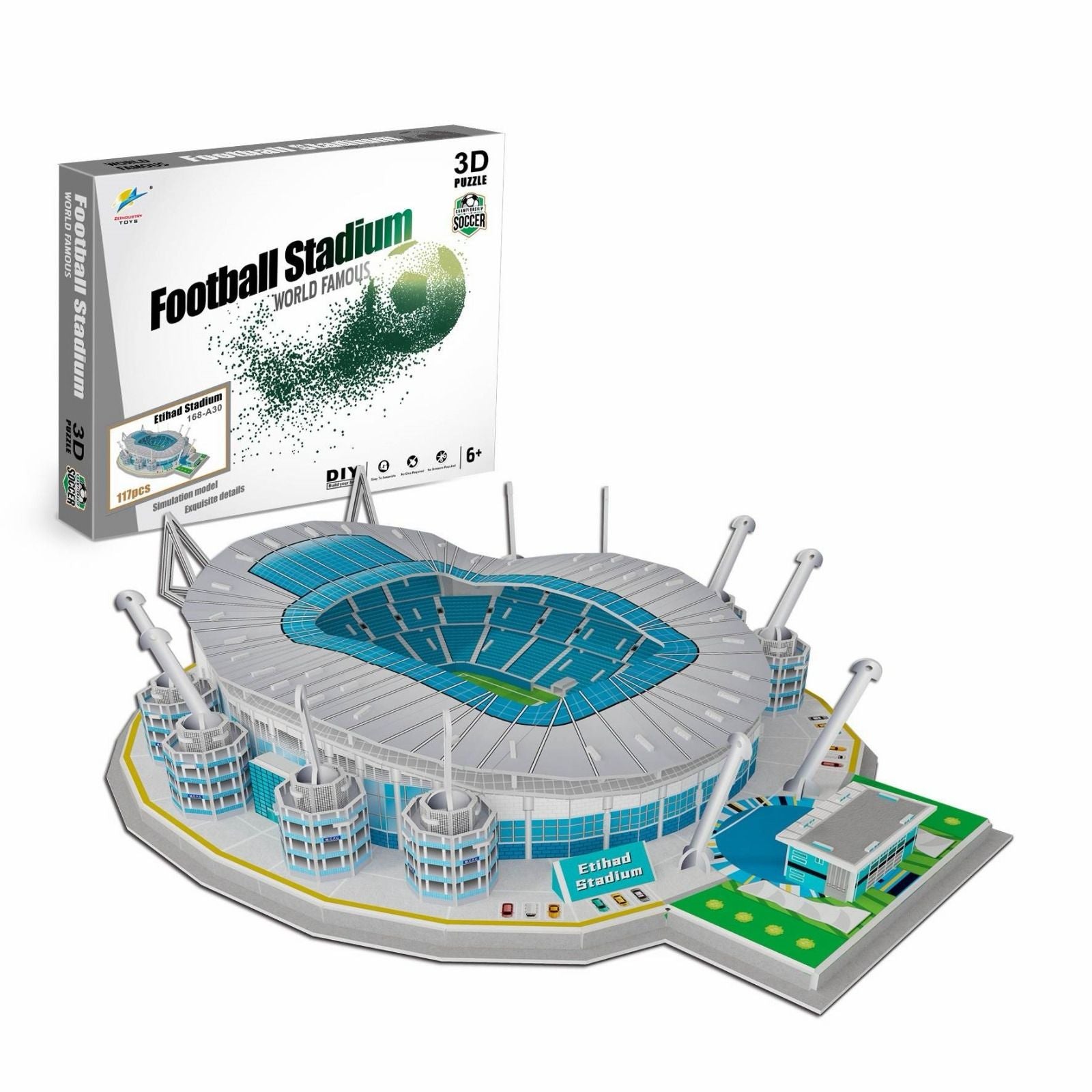 3D Puzzle Football Stadium Model, 117 Pieces