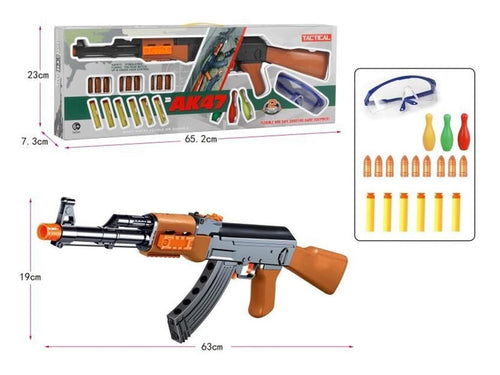 AK47 Soft Dart Blaster Set with Goggles and Target Pins