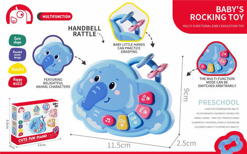 Baby Elephant Piano Rattle Toy