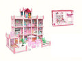 Beautiful Home 4 Storey Dollhouse with Furniture and Garden