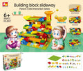 Building Block Slideway Marble Run, 206 Pieces, No. 8017