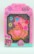Kids Cosmetic Set with Crown Palette and Rings