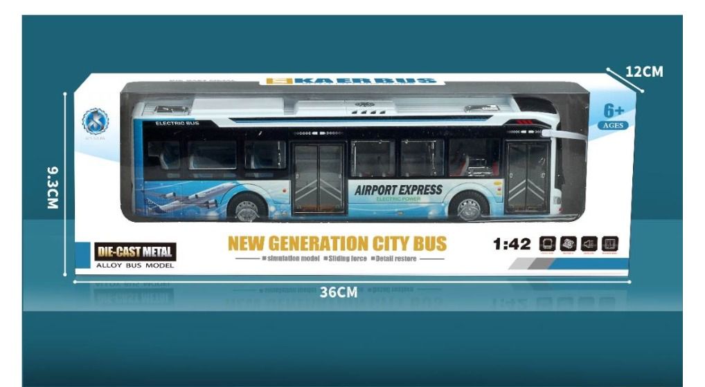 Die Cast Metal City Bus 1:42 Airport Express