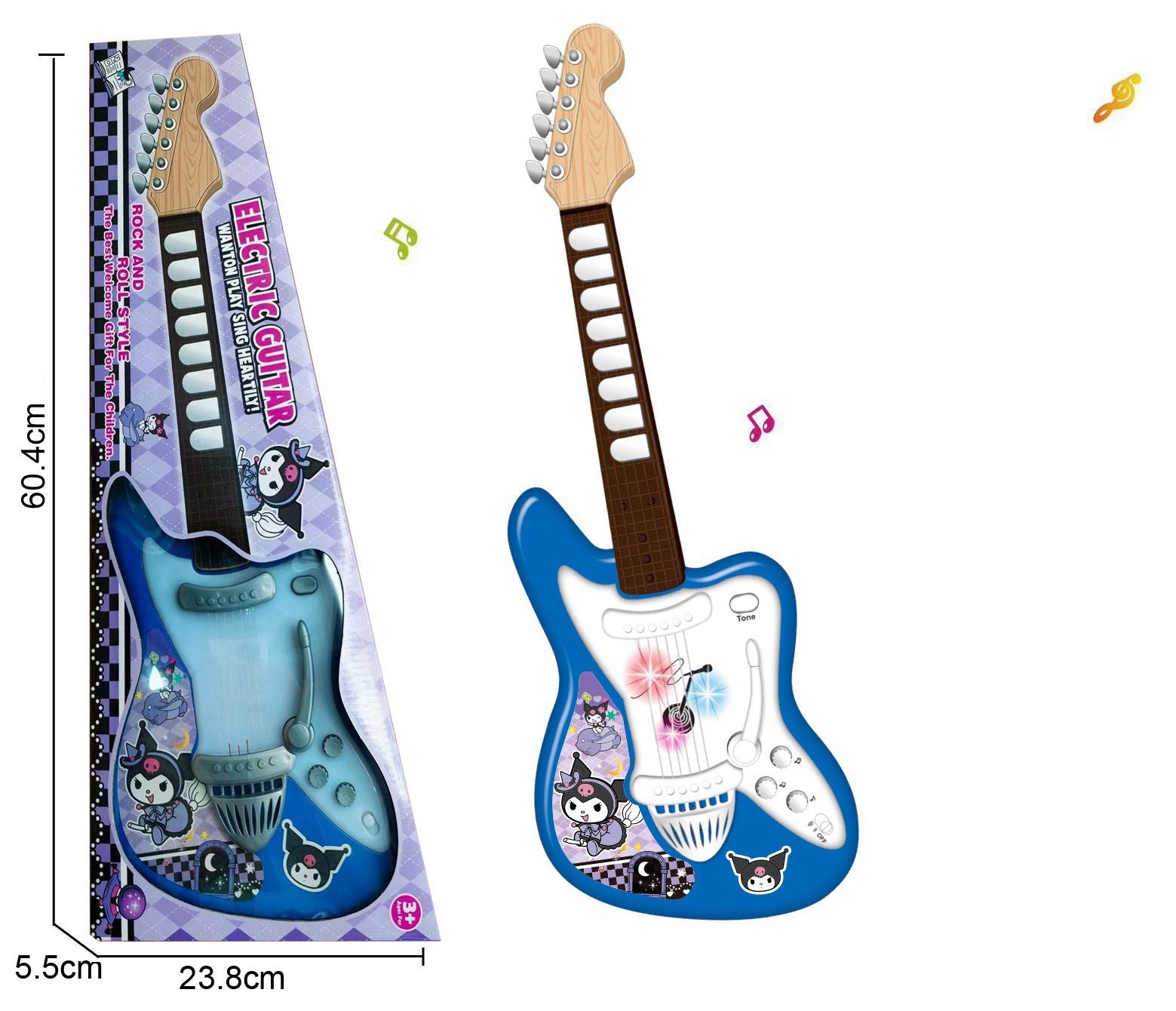 Kids Electric Guitar Toy with Music and Tone Button