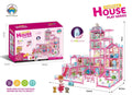 Great Fortune Fashion House Play Series Dollhouse, 399 Pieces, Pink