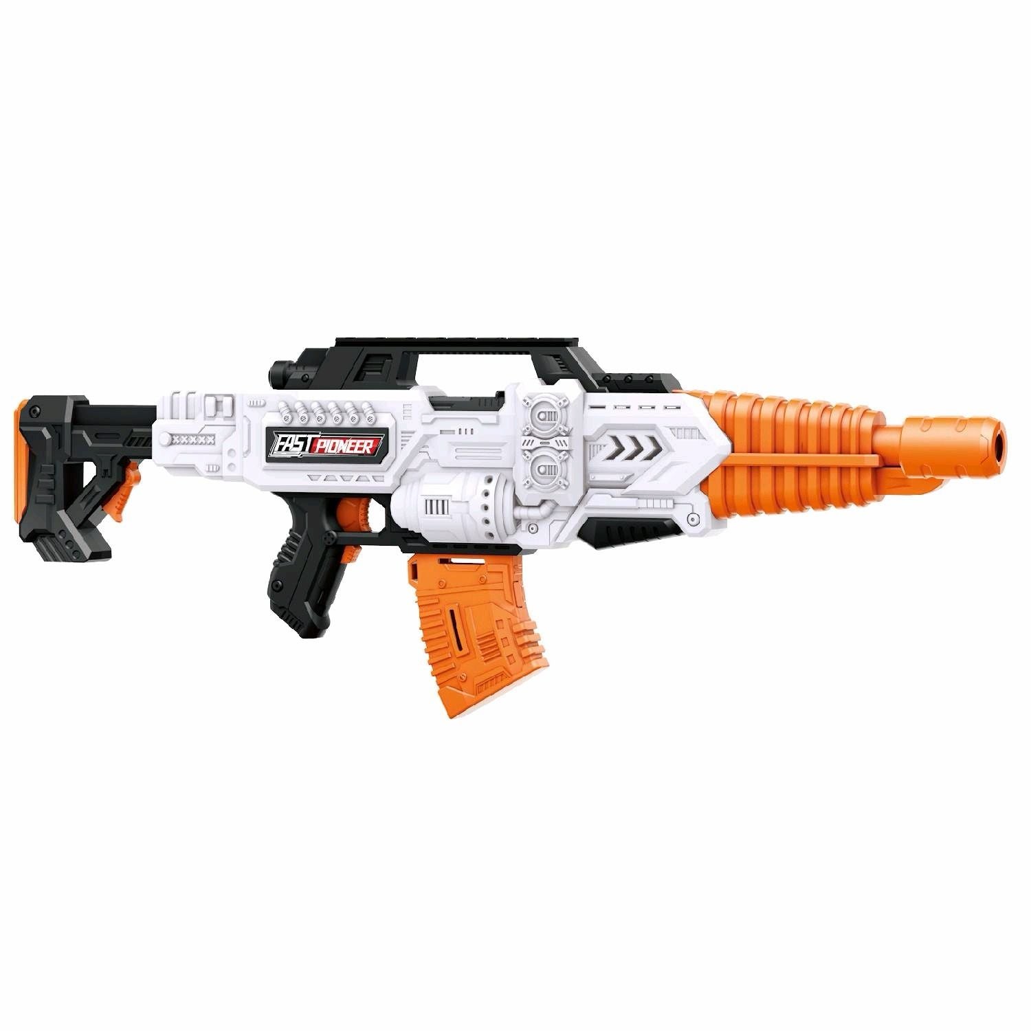 FAST PIONEER Soft Bullet Blaster with Shoulder Stock and Magazine