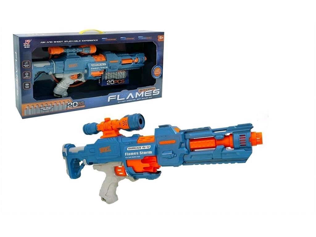 Flames Storm Barricade RV-10 Battery Operated Soft Bullet Gun with 20 Bullets