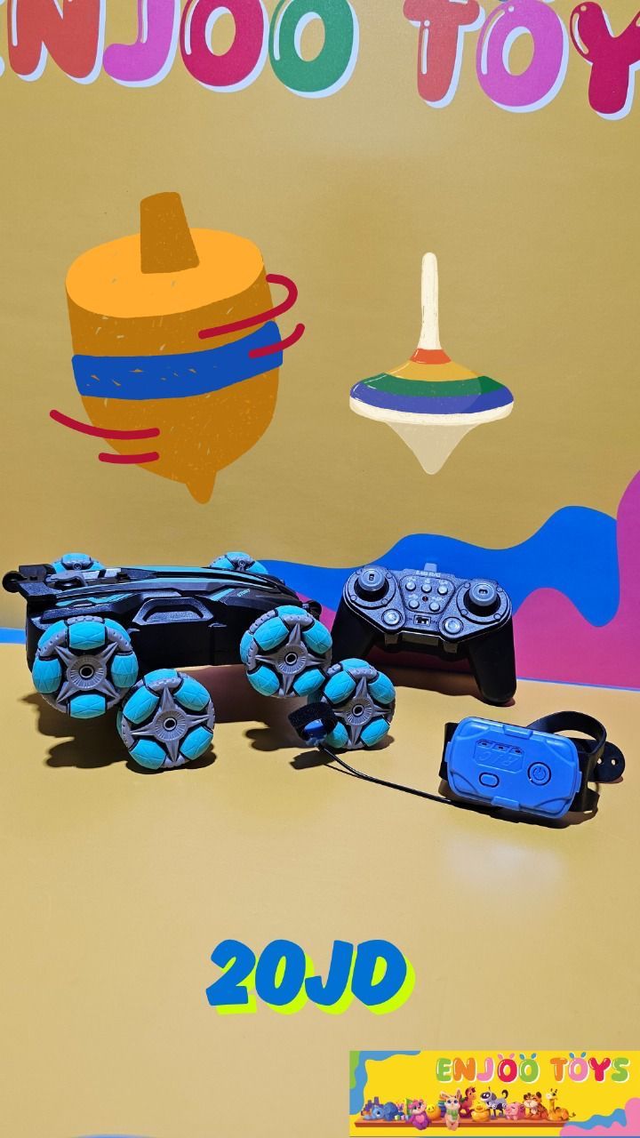 Gesture Control RC Stunt Car with Watch Controller and Gamepad