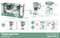 Happy Gourmet Little Kitchen Toy Juicer and Coffee Machine Set