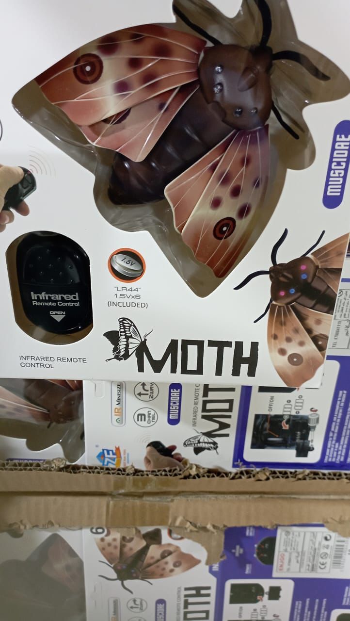 Infrared Remote Control Moth Toy Insect