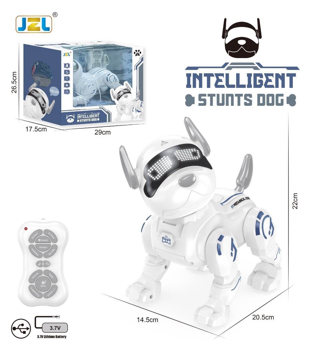 JZL Intelligent Stunts Dog Remote Control Robot Dog