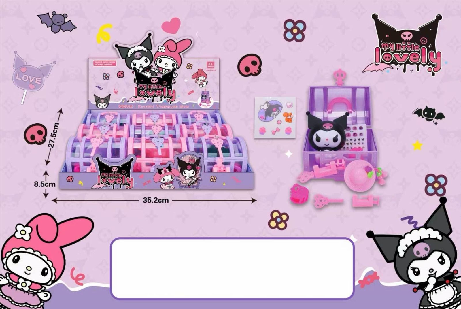 My Little Lovely Kuromi Treasure Box