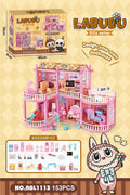 Labubu Villa Series Dollhouse ABL1113 with 153 Pieces