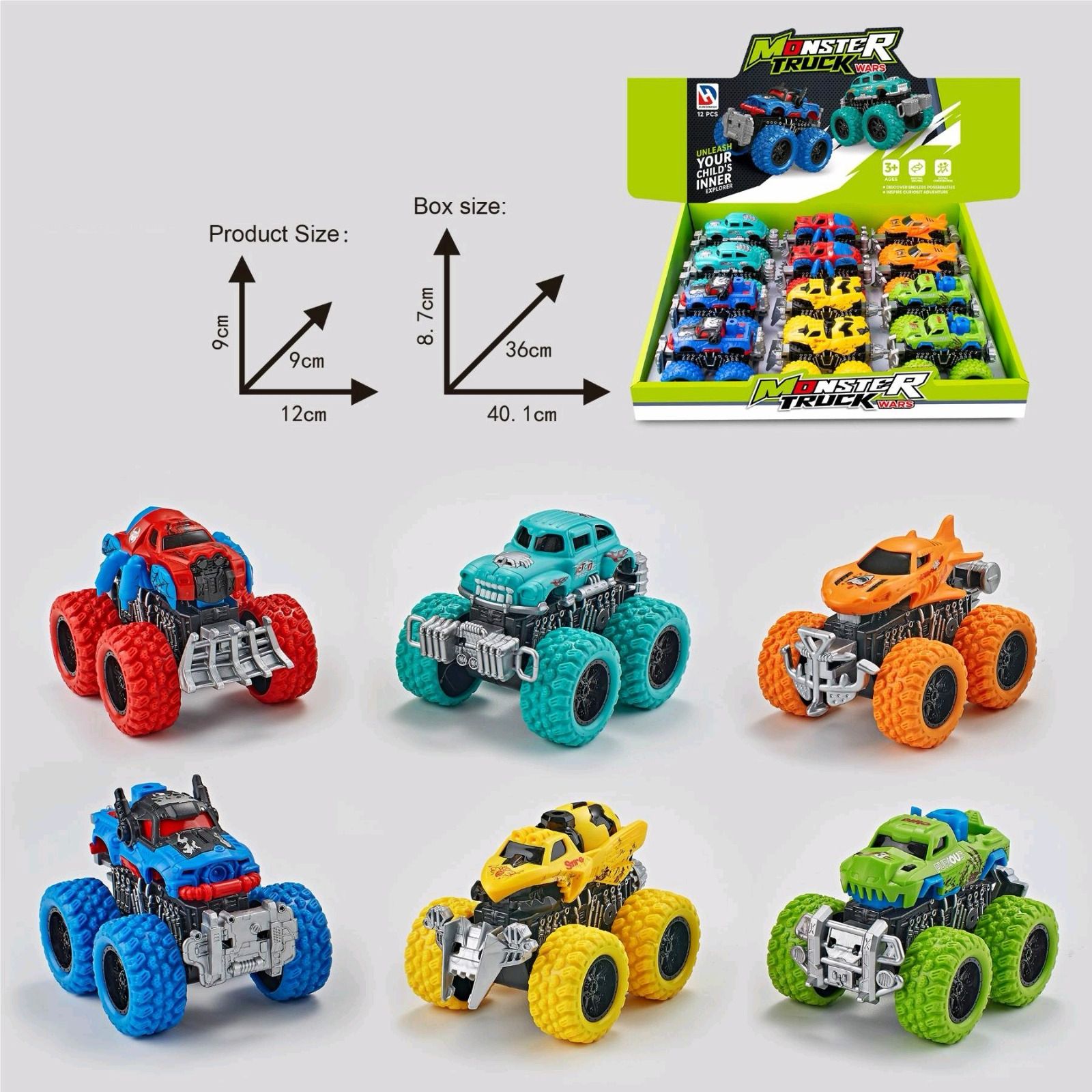 Monster Truck Wars Big Wheel Toy Truck
