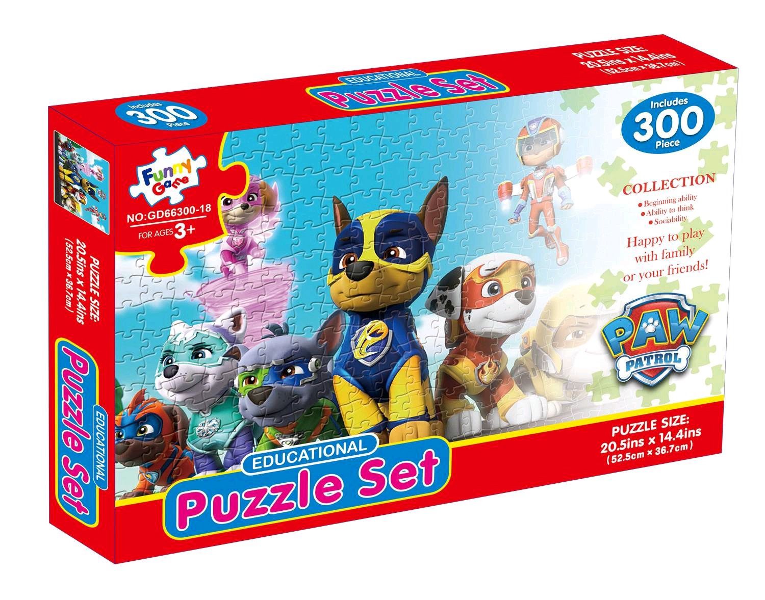 Funny Game PAW Patrol 300 Piece Educational Puzzle Set