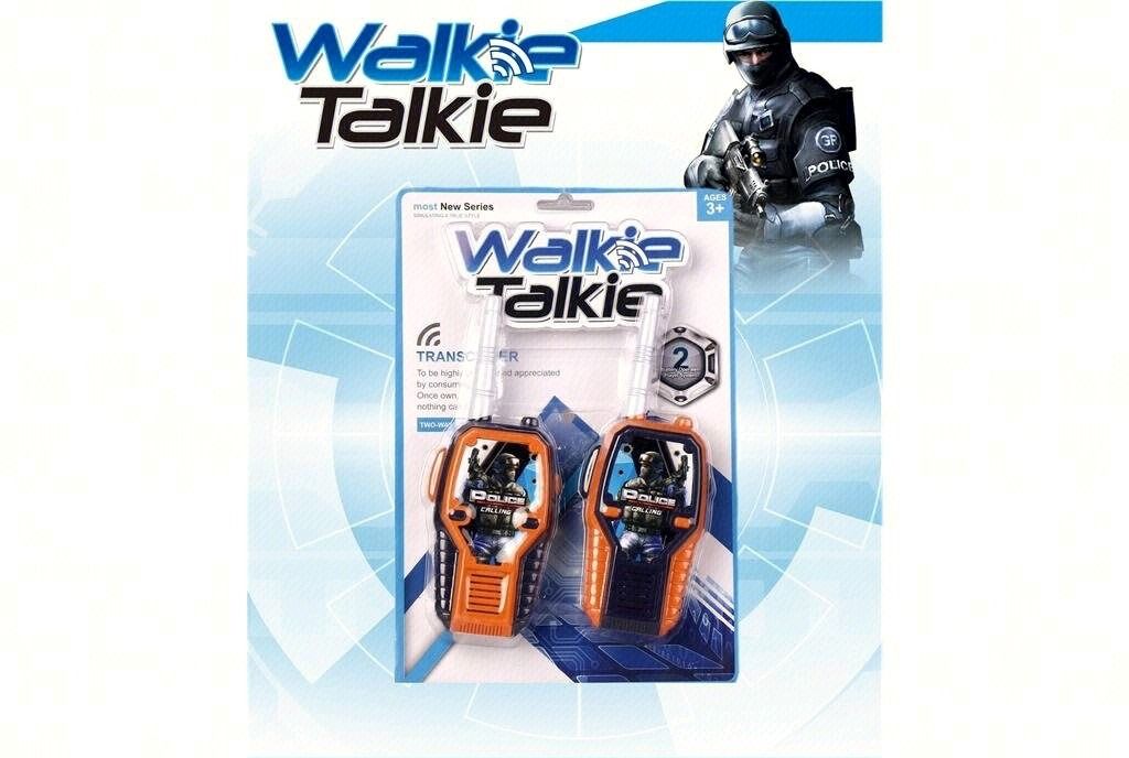 Police Walkie Talkie Pair, Two Way Kids Transceiver Set