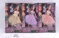 Pretty Girl Doll with Tiara and Rose Hair Clips, Model 3682D