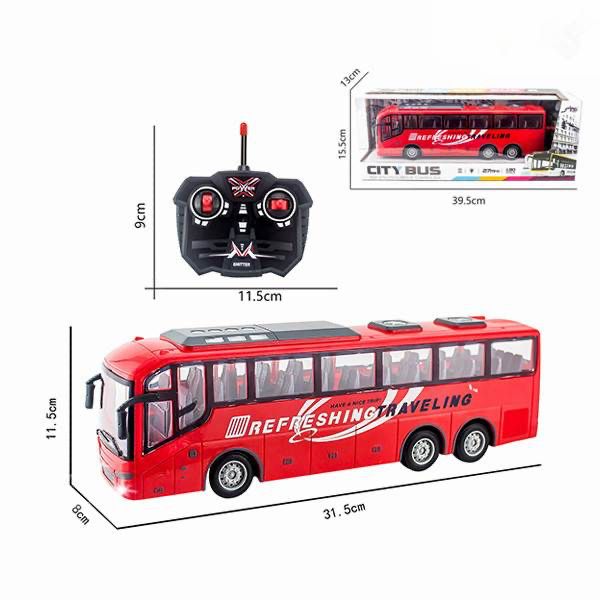 Remote Control City Bus, Red