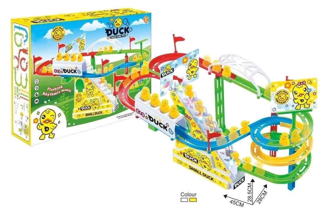 Small Duck Track Slide Toy with Lights and Music