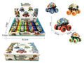 Stunt Dinosaur Friction Monster Truck with Graffiti Print