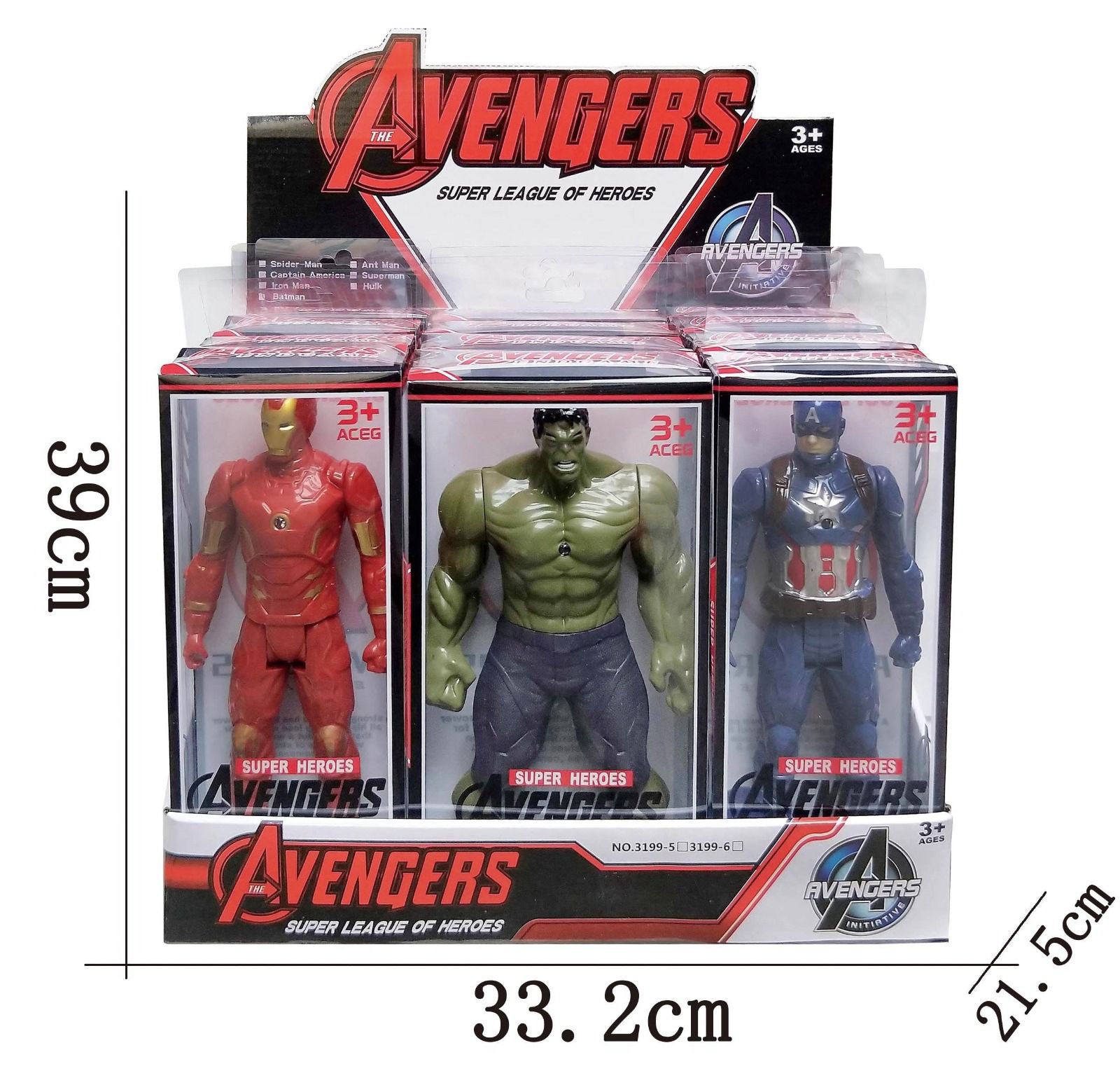 Superhero Action Figure in Window Box