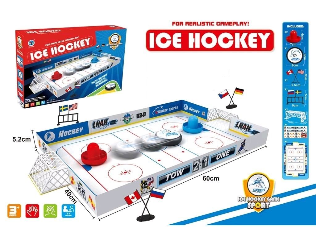 Table Ice Hockey Game 60 cm with Goals and Flags