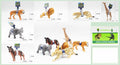 Wild Animals Simulation Model Set of 6