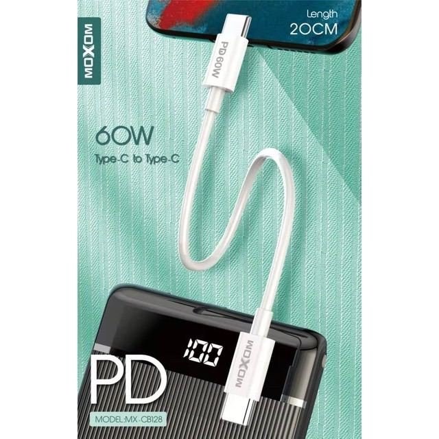 MOXOM 60W PD Type-C to Type-C Data Cable – MX-CB128
