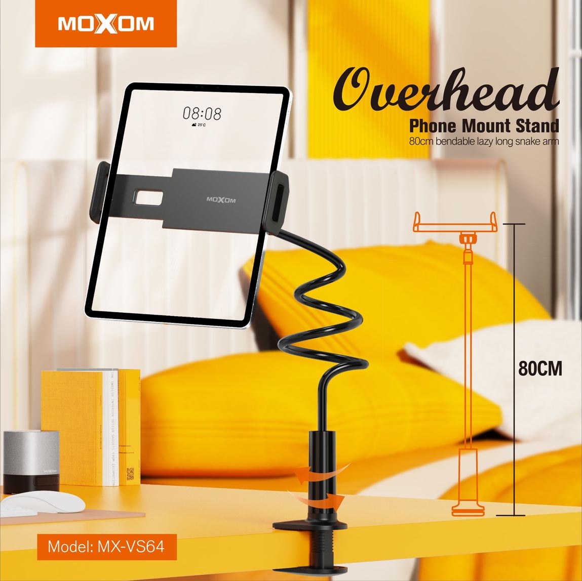 MOXOM 80cm Overhead Phone Mount Stand – MX-VS64